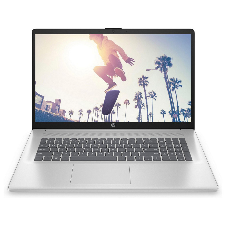Ноутбук HP 17-cn2016ru 17.3" FHD IPS AG, Intel i3-1215U, 16GB, F512GB, UMA, DOS, серебристый