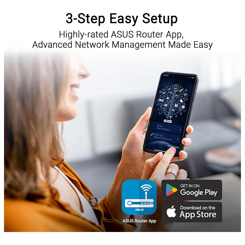 Wi-Fi роутер Asus RT-BE55 (90IG0A80-MO3C00)
