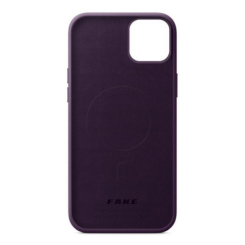 Чохол накладка Armorstandart Fake Leather для Apple iPhone 14 Plus Dark Cherry (ARM64395)