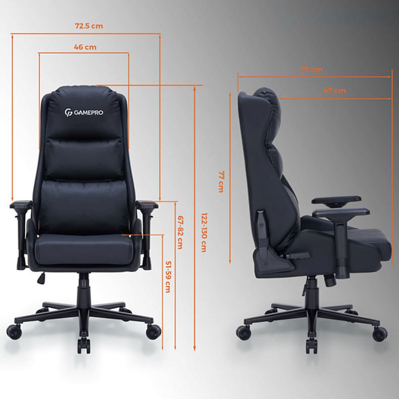 Крісло ігрове GamePro GC695B