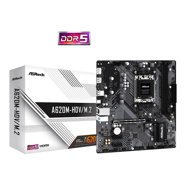 Материнская плата ASRock A620M-HDV/M.2 Socket AM5