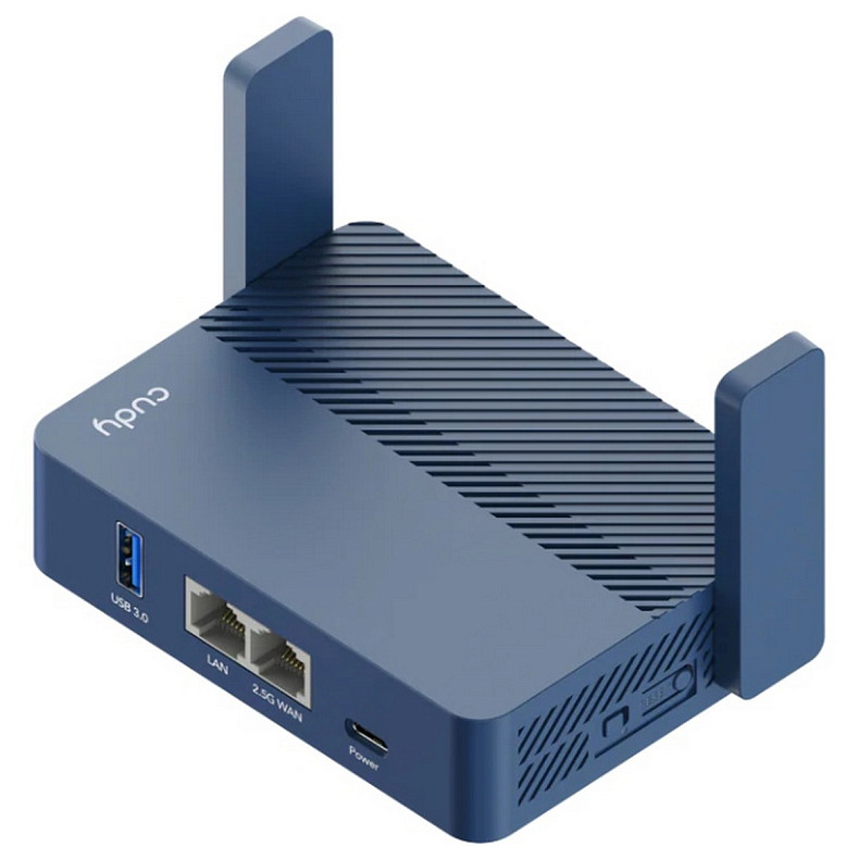 Wi-Fi Роутер Cudy TR3000, AX3000 2.5G Wi-Fi 6 Router w USB, 2?1000Mbps RJ45, USB Type-C power in.