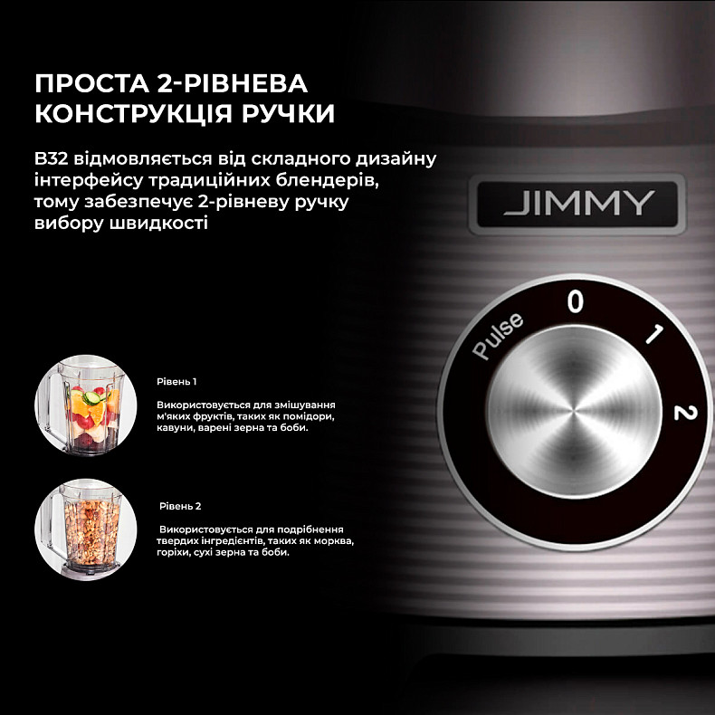 Блендер стационарный Jimmy Blender B32 Titanium Gray