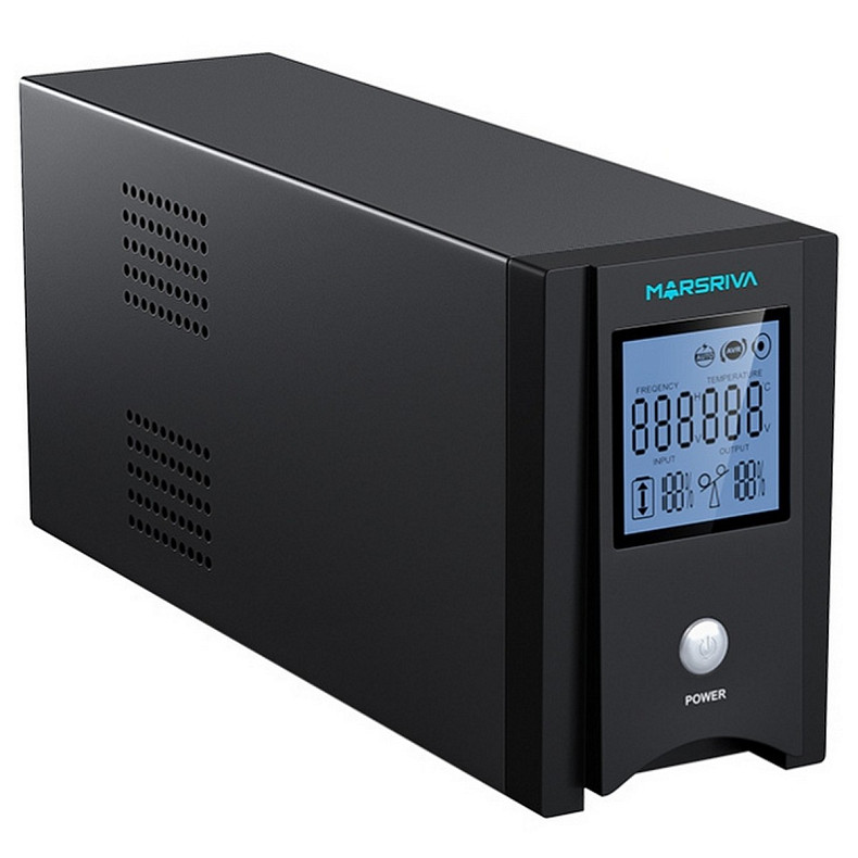 ДБЖ Marsriva MR-UF600P-H, 600ВА/360Вт, чиста синусоїда змінного струму, без АКБ, 12B