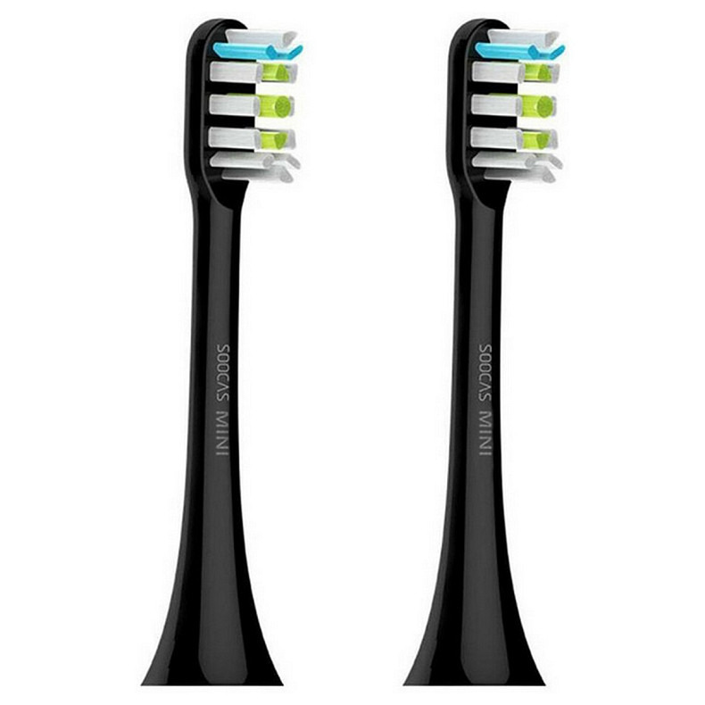 Насадка для зубной электрощетки Soocas General Toothbrush Head for X1/X3/X5 Black 2шт (451895)