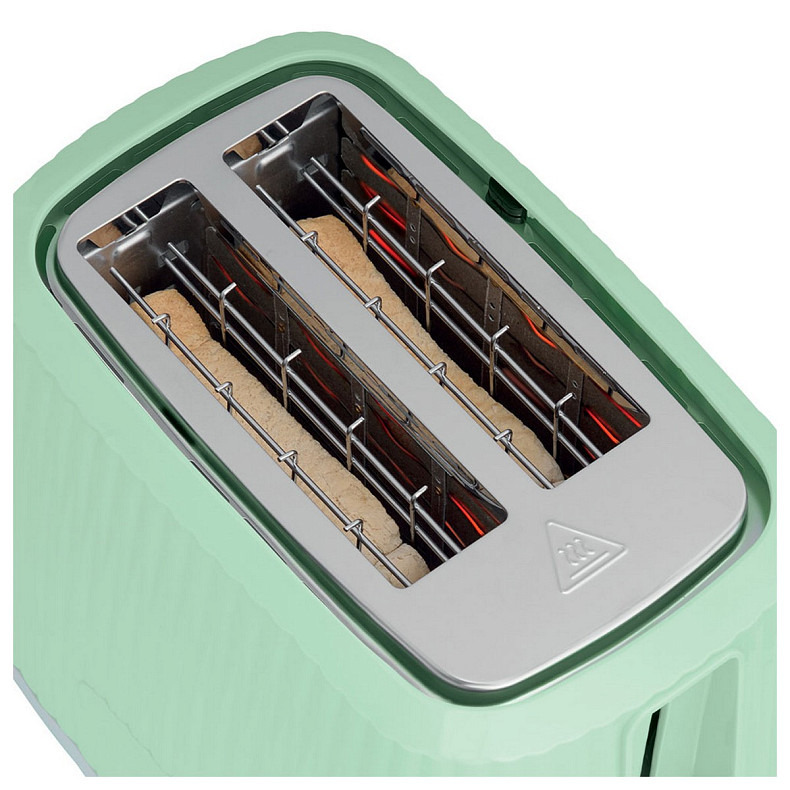 Тостер  Russell Hobbs Eden 800Вт, пластик, підігрів,разморозка, фісташковий