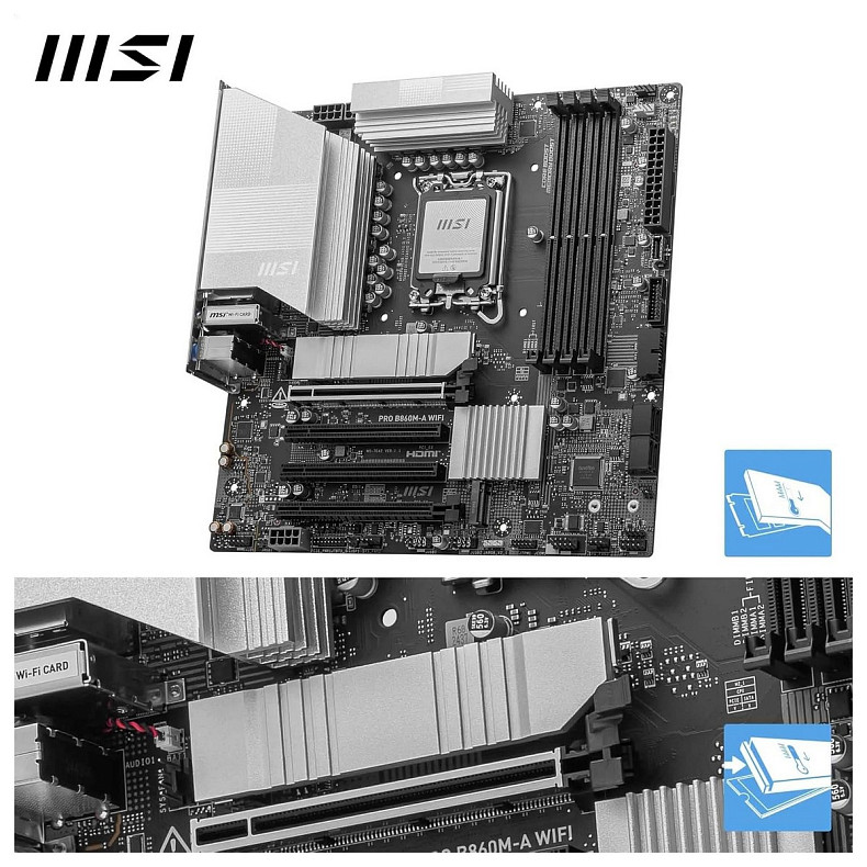 Материнська плата MSI Pro B860M-A WiFi Socket 1851