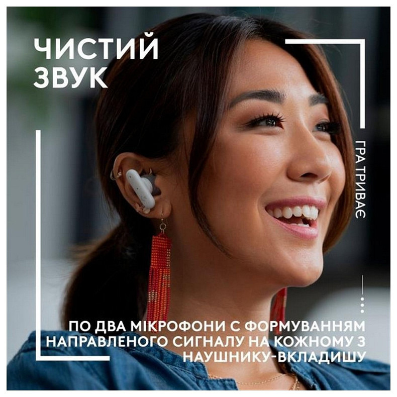 Гарнитура Logitech FITS True Wireless Gaming Earbuds White (985-001183)