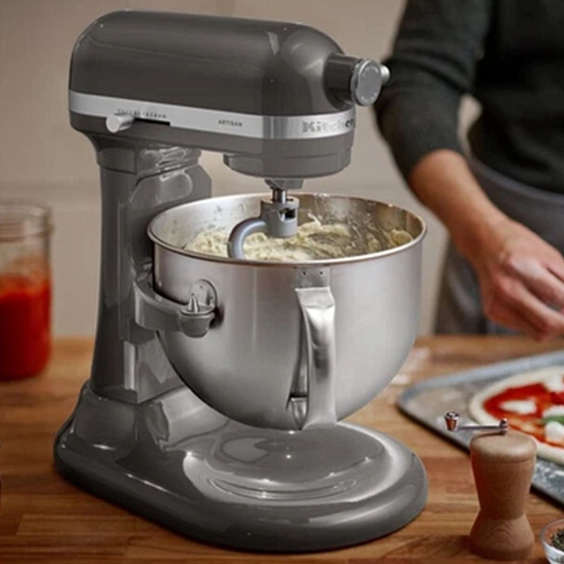 Кухонный комбайн KitchenAid Artisan 5,6 л 5KSM60SPXECU с подъемной чашей, серебристый