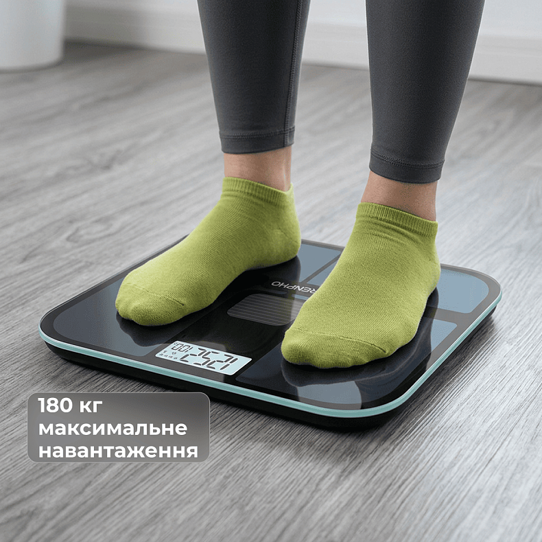 Розумні ваги RENPHO Elis Solar 2 Smart Body Scale - Black