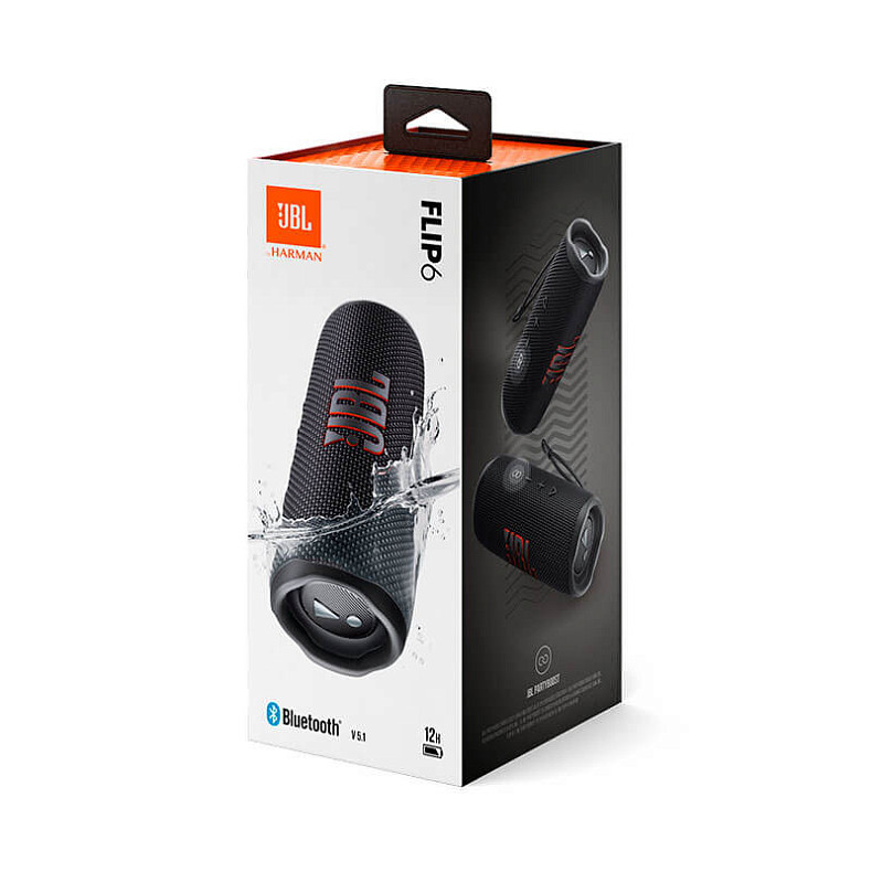 Акустика JBL Flip 6 Black (JBLFLIP6BLKEU)