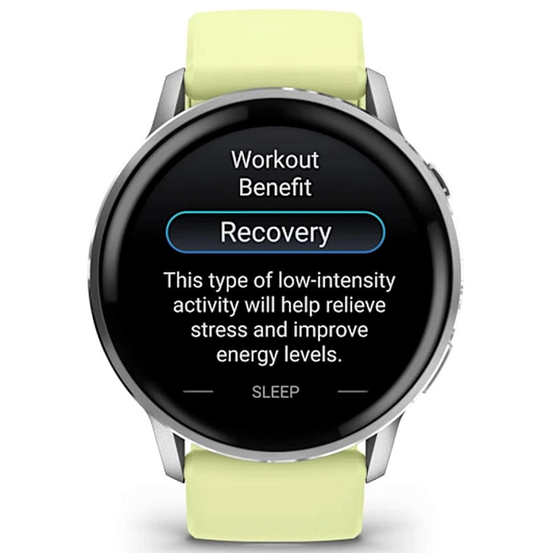 Смарт-часы GARMIN Venu 4 45 mm Silver with Citron Silicone band (010-03014-02)