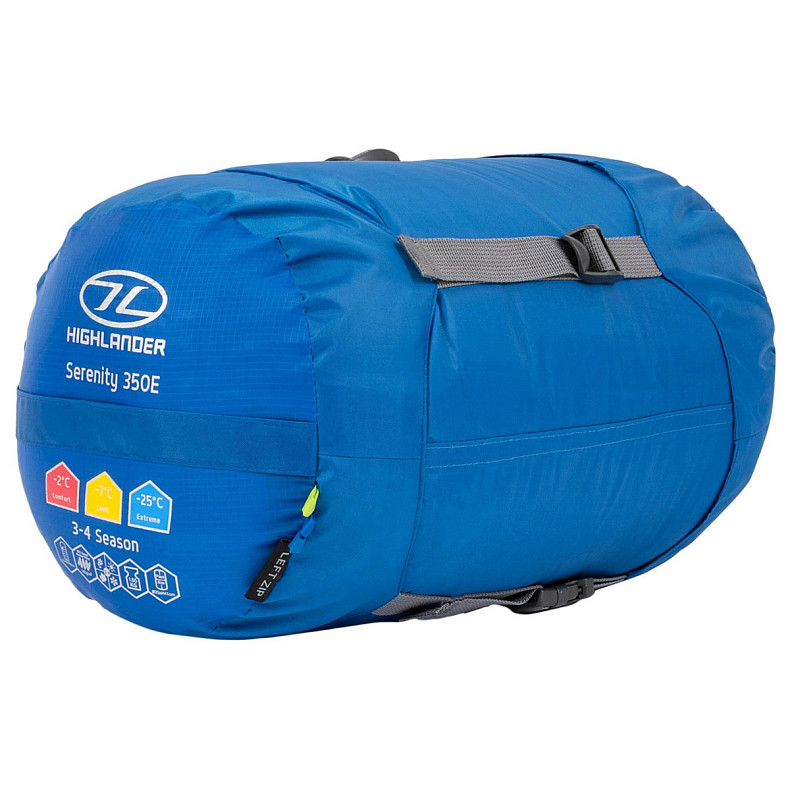 Спальный мешок Highlander Serenity 350 Envelope/-7°C Blue Left (SB238-BL)