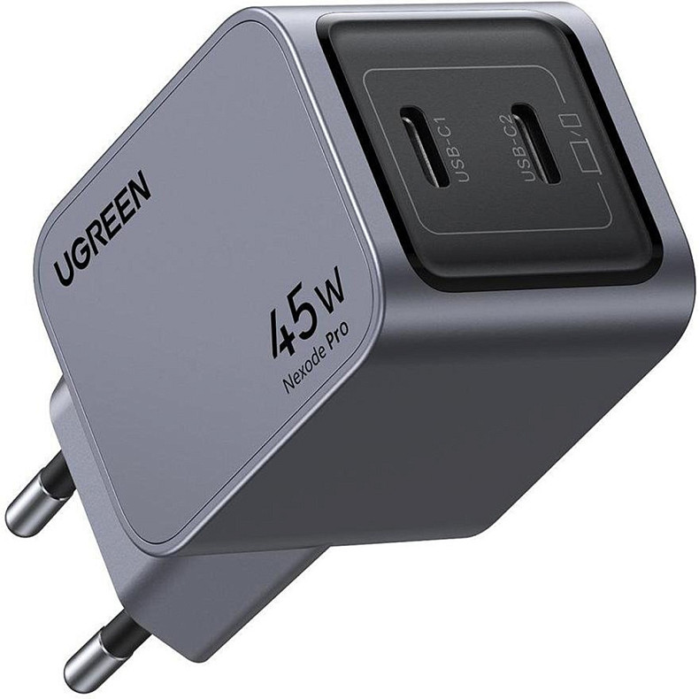 Зарядное устройство Ugreen 2xUSB 45W (2хUSB-C) Gan Nexode Pro X707