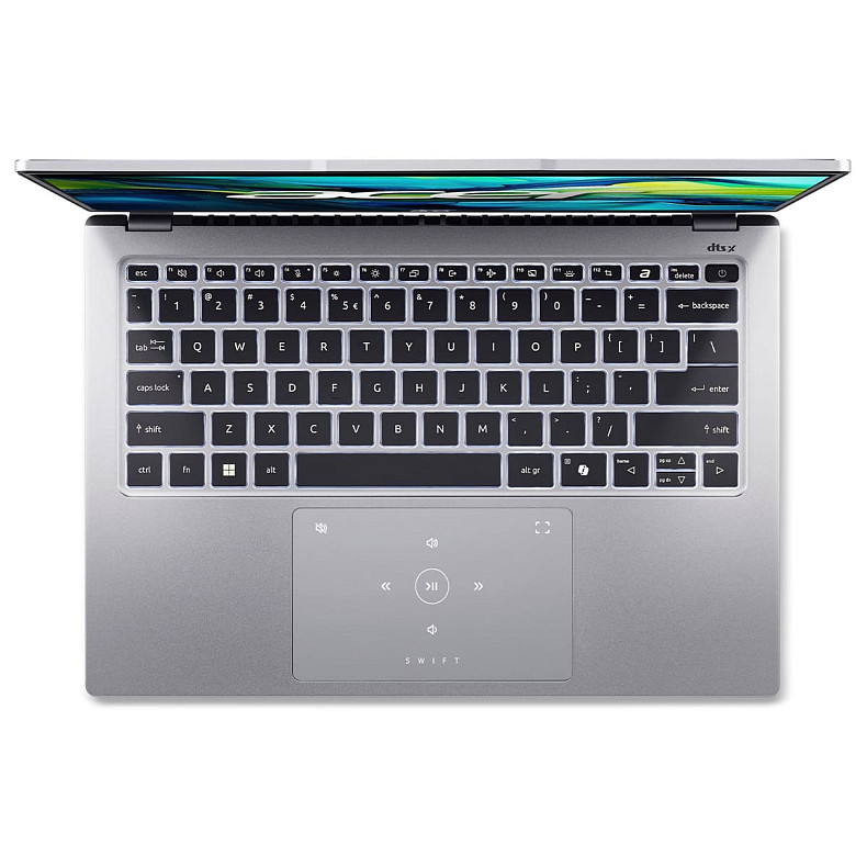 Ноутбук Acer Swift Go 14 SFG14-73 14" 2.2k IPS, Intel U5-125H, 16GB, F1TB, UMA, Lin, серебристый