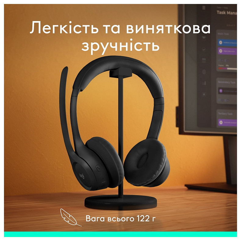 Наушники Logitech Zone 300 Wireless Black (981-001407)