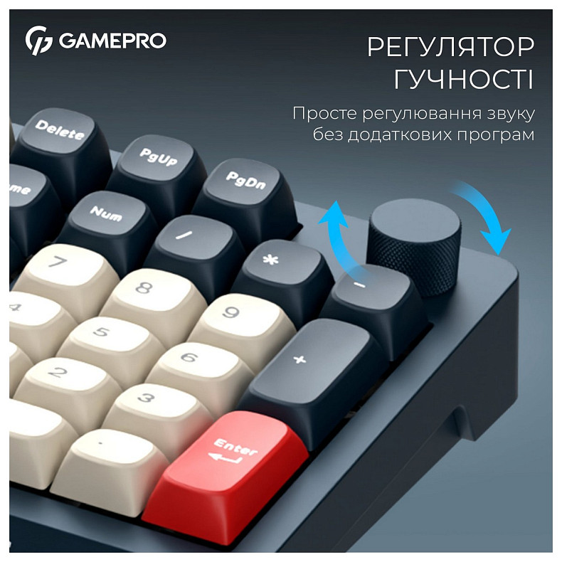 Клавиатура GamePro Asgard Drakkar Keychron Super Red Switch Blue (MK305BL)