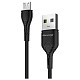 Кабель Grand-X USB-microUSB, Cu, 3A, 1м, Fast Сharge, Black (PM-03B)