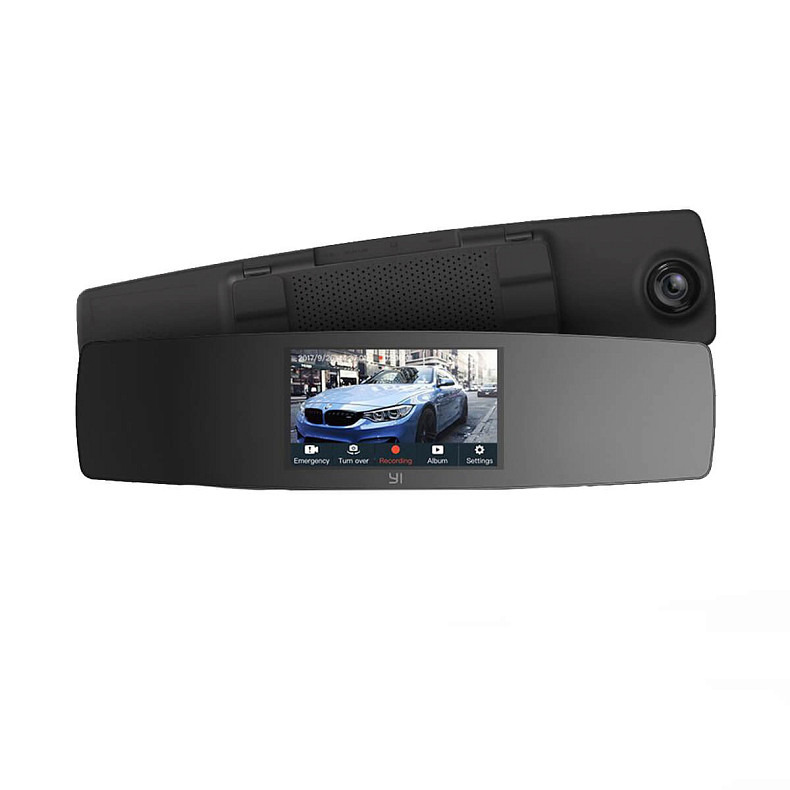 Видеорегистратор YI Mirror Dash Camera Black (+ камера заднего вида) (Международная версия) (YI-89029)