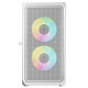 Корпус LogicConcept PORTOS MESH+GLASS ARGB fans 3x120mm WHITE без БЖ mATX