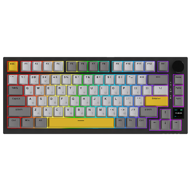 Клавиатура Ajazz AK820 PRO 75% Gift Switch Black RGB (AK820PRO-G-BGY)