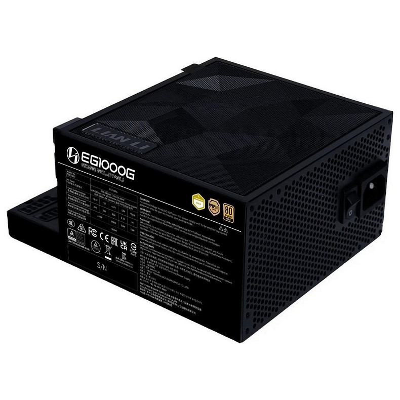 Блок живлення Lian Li Edge Gold 1000W Black with Hub, EU Cord (G9P.EG1000G.BH00.EU)