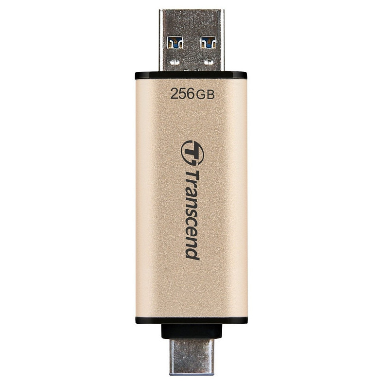 Флеш-накопитель Transcend 256GB USB 3.2 Type-A+Type-C JetFlash 930 Black R420/W400MB/s