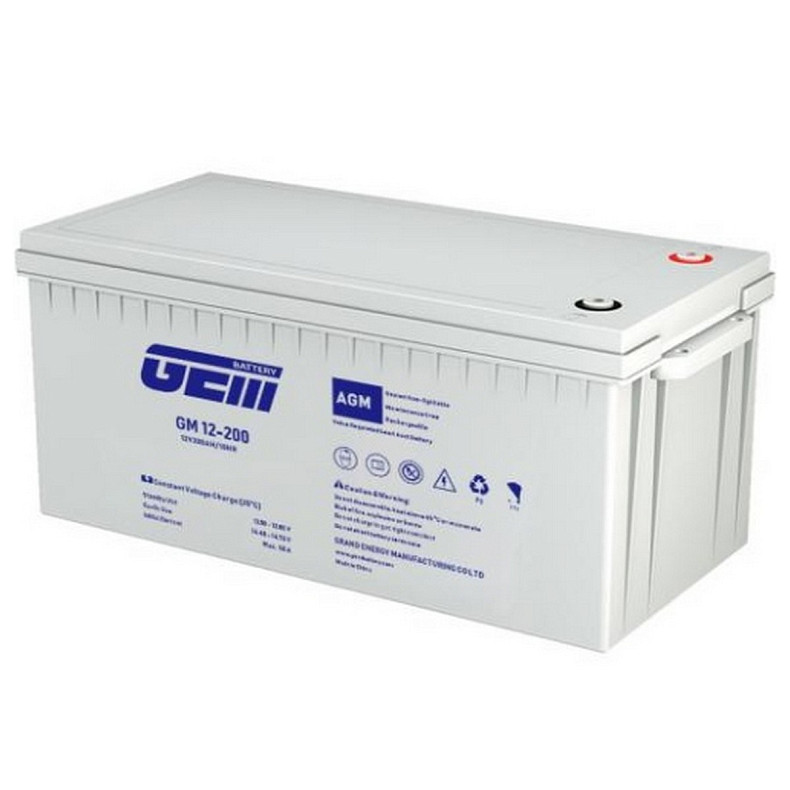 Аккумуляторная батарея GEM Battery 12V, 200A, AGM