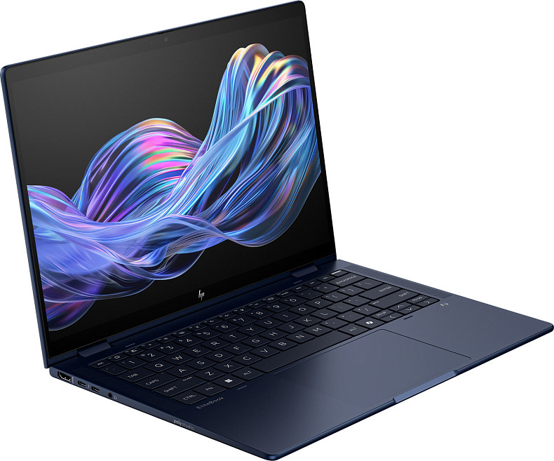 Ноутбук HP EliteBook X Flip G1i 14" 2.5K IPS Ts,400n/U5-228V (4.5)/32Gb/SSD1TB/ArcGr/Подсв/Pen/DOS/Синий