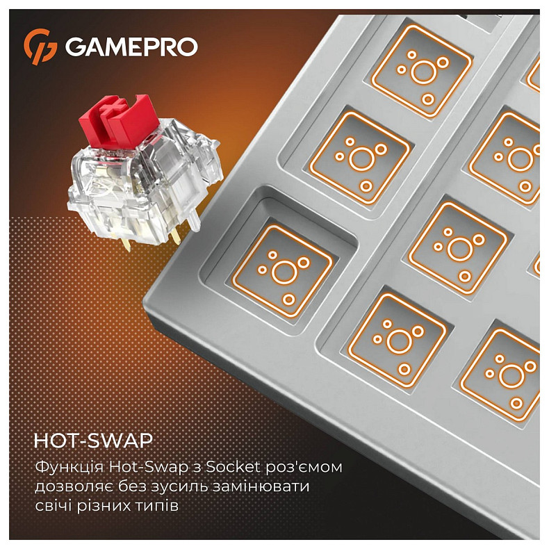 Клавиатура GamePro Genesis MK116 Silverlight