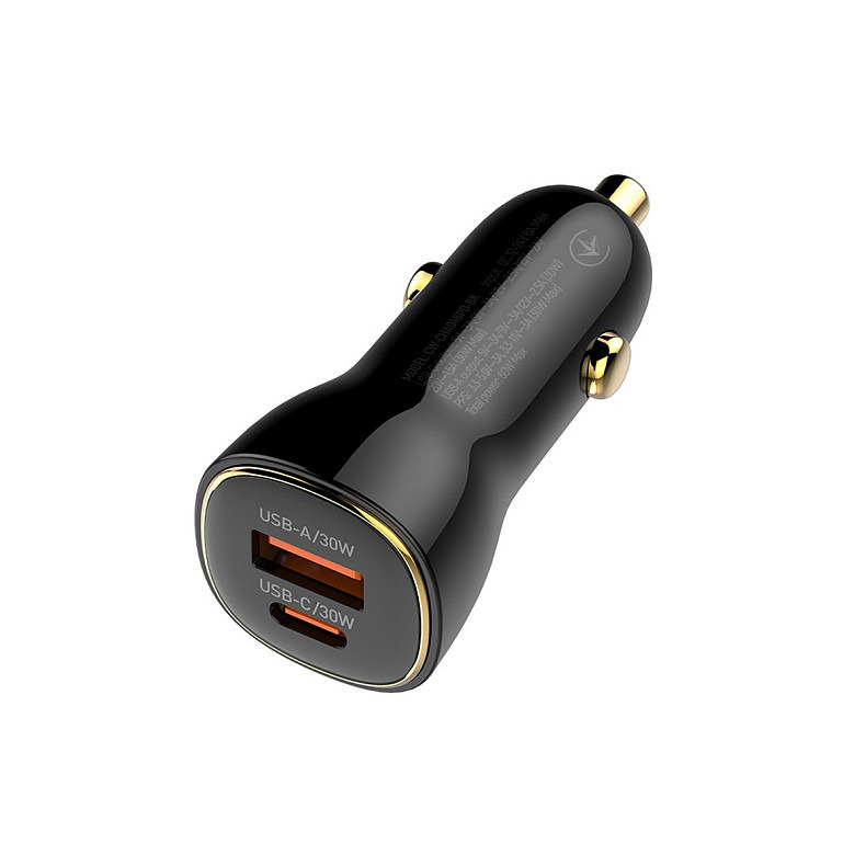 Зарядний пристрій ColorWay Power Delivery Port PPS USB (USB-A + USB-C, 60W) Black (C