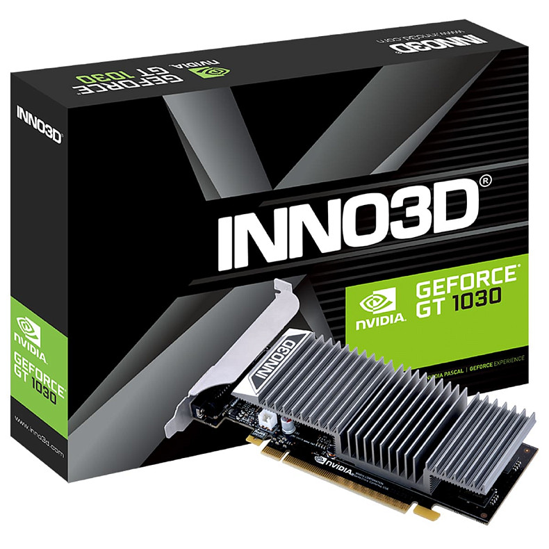 Відеокарта GeForce GT1030 Inno3D, 2GB GDDR5, 64bit, PCI Express (N1030-1SDV-E5BL)