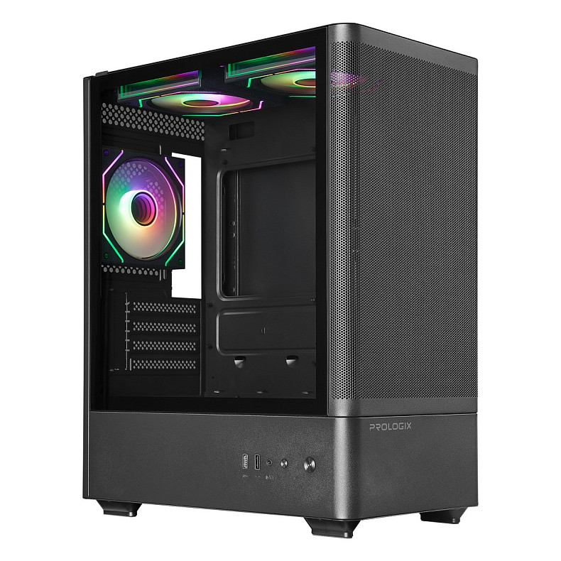 Корпус Prologix Lumi GM-01MAB Mesh Black