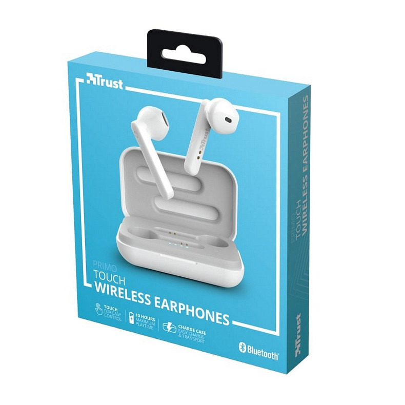 Навушники Trust Primo Touch True Wireless Mic White