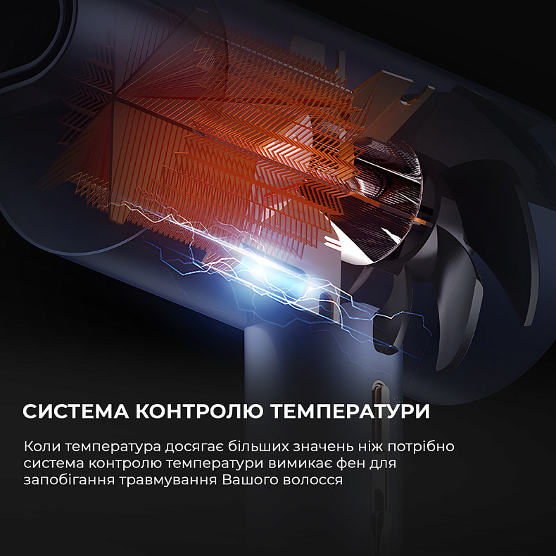 Фен для волосся з іонізацією Deerma DEM-CF15W