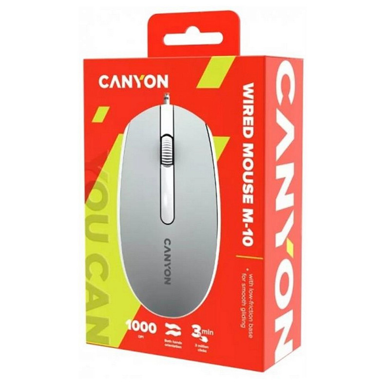 Мышь Canyon M-10 USB Dark Grey (CNE-CMS10DG)