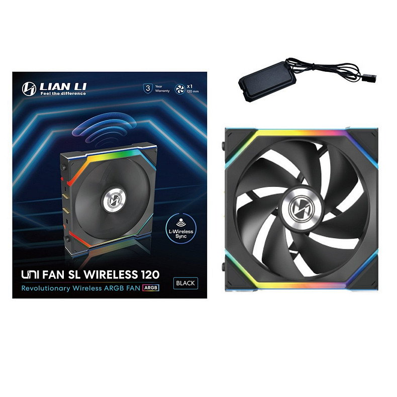 Вентилятор Lian Li Uni Fan SL Wireless 120-1 Black (G99.12SL1W1B.00)