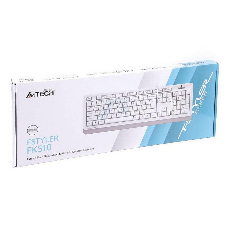 Клавіатура A4Tech Fstyler FKS10 White USB