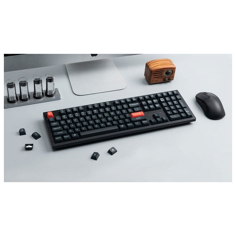 Клавіатура Keychron K10 Pro 100Key K Pro Banana WL/BT/USB-A QMK EN/UKR White LED чорний
