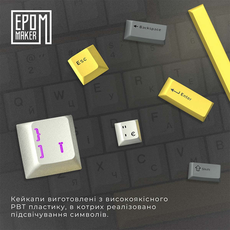Клавиатура EPOMAKER Shadow-S Wisteria Linear Pink (SHS-P-WL)