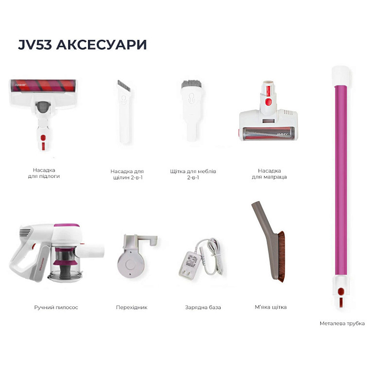 Беспроводной пылесос Jimmy JV53R Fuchsia
