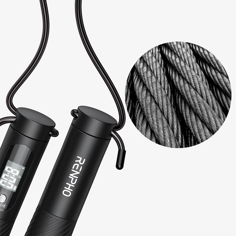 Умная скакалка RENPHO Smart Jump Rope - Black