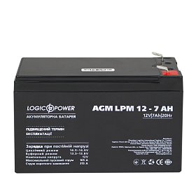 Акумуляторна батарея LogicPower LPM 12V 7.0AH (LPM 12 - 7.0 AH) AGM