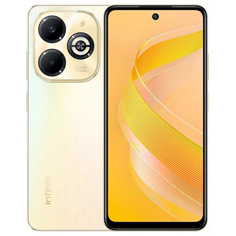 Смартфон Infinix Smart 8 Plus X6526 4/128GB Dual Sim Shiny Gold