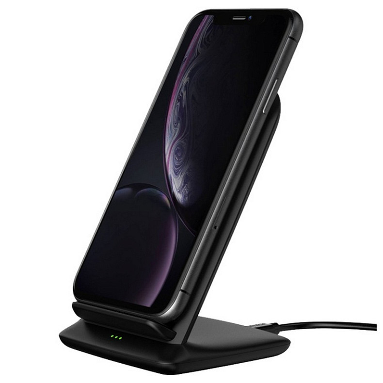 Зарядний пристрій Choetech 15W Fast Wireless Charging Stand 2coils black