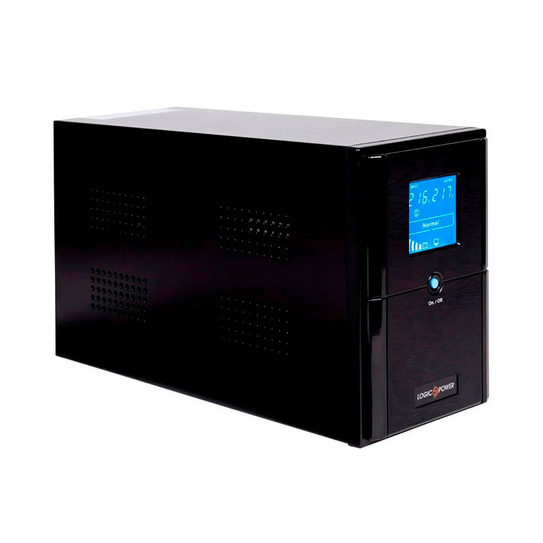 ДБЖ LogicPower LPM-UL1550VA, Lin.int., AVR, 3 x євро, USB, LCD, метал