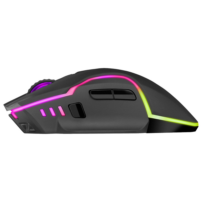 Мишка Defender Oneshot GM-067, бездротова, ігрова, 7 кн, LED 3200 dpi,чорна