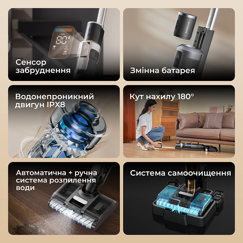 Беспроводной моющий пылесос Jimmy HW9 PRO MAX  2 в 1