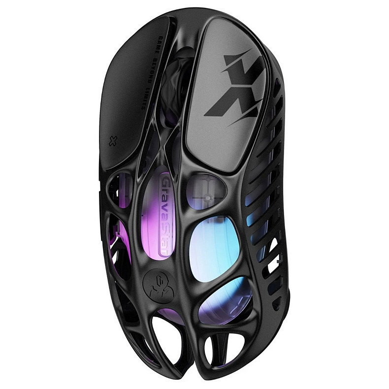 Мышь GravaStar Mercury X, BT/WL/USB-A, RGB, черный