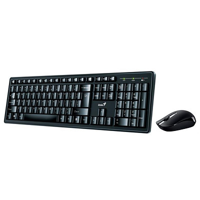 Комплект бездротовий (клавіатура, миша) Genius Smart KM-8200 Ukr Black USB (31340003410)